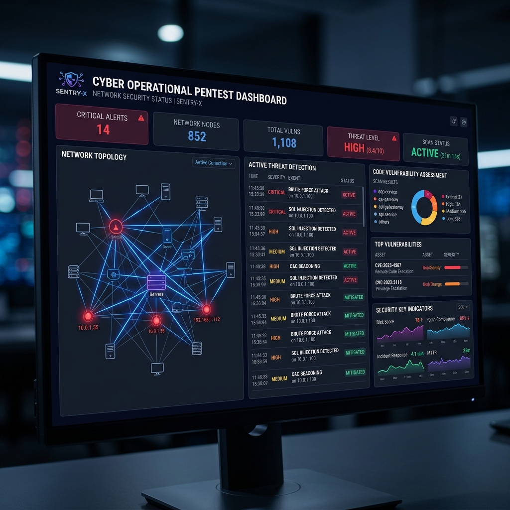 Security Pentesting Dashboard